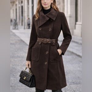 MACKAGE espresso brown | Elegant Women's wool Coat